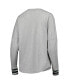 Фото #4 товара Women's Heathered Gray Michigan State Spartans Andy Long Sleeve T-shirt