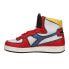 Фото #3 товара Diadora Mi Basket Dessau High Top Mens Red, White Sneakers Casual Shoes 178601-