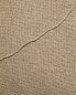 Linen cushion cover with topstitching