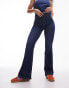 Фото #2 товара Topshop Hourglass high rise Jamie Flare jeans in rich blue