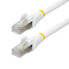 Фото #1 товара 1.5m CAT6a Ethernet Cable - White - Low Smoke Zero Halogen (LSZH) - 10GbE 500MHz 100W PoE++ Snagless RJ-45 w/Strain Reliefs S/FTP Network Patch Cord - 1.5 m - Cat6a - S/FTP (S-STP) - RJ-45 - RJ-45