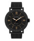 Фото #1 товара Наручные часы Citizen Eco-Drive Men's Black Leather Strap Watch BM6980-08E.