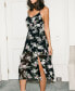 ფოტო #2 პროდუქტის Women's Midnight Floral Sleeveless Midi Beach Dress