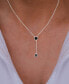 Spinel Bezel "Y" Necklace (2 ct. t.w.) in Sterling Silver