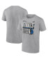 Men's Steel Dallas Mavericks 2024 Western Conference Champions Locker Room T-Shirt Серый, 4XL - фото #1