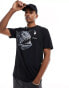 HUGO RED Dibeach graphic t-shirt in black