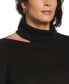 ფოტო #3 პროდუქტის Plus Size Rib Trim Long Sleeve Cut Out Sweater