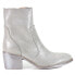 Фото #1 товара Diba True Majestic Metallic Zippered Round Toe Booties Womens Grey, Silver Casua