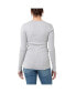 Фото #2 товара Maternity Ripe Zoe Button Up Nursing Knit Top Silver Marle