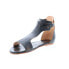 Фото #4 товара Bed Stu Sable F373039 Womens Black Leather Hook & Loop Strap Sandals Shoes 6