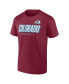 ფოტო #3 პროდუქტის Men's Burgundy Colorado Avalanche Wordmark Two-Pack T-shirt Set