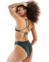 Weekday Shore bikini bottom in super dark green