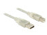Delock 83892 - 1 m - USB A - USB B - USB 2.0 - Male/Male - Transparent