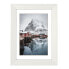 Hama Oslo - Glass - MDF - White - Single picture frame - Table - Wall - 13 x 18 cm - Reflective