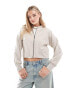 JDY lightweight bomber jacket in stone