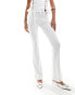 Lioness v front lowrise flared trousers co-ord in white