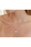 Фото #2 товара Hollywood Sensation round Halo Crystal Pendant Necklace