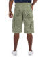 Фото #2 товара Men's Belted Double Pocket Cargo Shorts