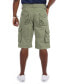 ფოტო #2 პროდუქტის Men's Belted Double Pocket Cargo Shorts