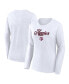 Фото #1 товара Women's White Texas A M Aggies Double Team Script Long Sleeve T-Shirt