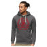 Толстовка Superdry Track & Field Ath Graphic Hoodie Granite Grey Marl, 2XL - фото #2