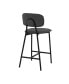 Фото #6 товара Rococo Faux Leather and Metal Counter Height Bar Stool