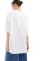 Monki relaxed t-shirt in white with horses front print