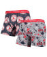 Men's Gray, Navy Boston Red Sox Super Fit 2-Pack Boxer Briefs Set Серый, Темно-Синий, 2XL - фото #2