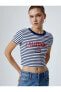 Фото #12 товара Футболка Koton Crop Crew Neck 4SAL10190IK