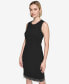 ფოტო #3 პროდუქტის Women's Fringe-Trim Sheath Dress