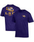 Фото #1 товара Men's Purple LSU Tigers Stack 2-Hit T-shirt