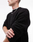 Фото #4 товара Topman – Locker geschnittener Bouclé-Pullover in Schwarz