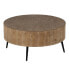 Centre Table Black Natural Iron MDF Wood 80 x 80 x 38,5 cm