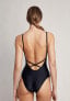 Фото #2 товара Lenny Niemeyer 301854 Women's Basic V-Neck Maillot One-Piece Swimsuit, Black, M