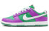 Фото #1 товара Nike Dunk Low 耐磨透气 低帮 板鞋 女款 紫绿 / Кроссовки Nike Dunk Low FD9924-311
