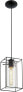 Фото #3 товара Подвесной светильник EGLO LONCINO прозрачный черный с дымчатым стеклом [класс энергоэффективности D]