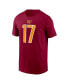 Фото #2 товара Men's Terry McLaurin Burgundy Washington Commanders Player Name and Number T-shirt