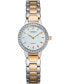 ფოტო #1 პროდუქტის Women's Quartz Two-Tone Stainless Steel Bracelet Watch 24mm