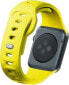 3MK 42/44/45/49 mm Yellow - 3mk Silicone Watch Strap for Apple