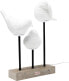 Фото #7 товара Kare Design Table Lamp Animal Birds White Table Lamp Porcelain Shade Concrete Base Brass Pole 52 x 35 x 25 cm (H x W x D)