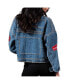 Women's Atlanta Falcons First Finish Medium Denim Full-Button Jacket