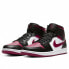 Фото #3 товара Кроссовки Nike Air Jordan 1 Mid Bred Toe (Белый, Красный, Черный)
