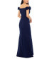 Фото #2 товара Women's Floral Off-The-Shoulder Gown