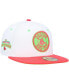 Фото #1 товара Men's White, Coral Boston Red Sox Fenway Park 100Th Anniversary Strawberry Lolli 59Fifty Fitted Hat