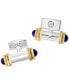 EFFY® Men's Lapis Lazuli Bar Cufflinks in 18K Yellow Gold Plated Sterling Silver & Sterling Silver