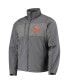 ფოტო #3 პროდუქტის Men's Graphite Cleveland Browns Circle Zephyr Softshell Full-Zip Jacket