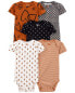 Фото #1 товара Baby 5-Pack Short-Sleeve Bodysuits 3M