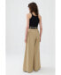 ფოტო #3 პროდუქტის Women's High Waist Pleated Pants