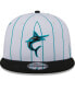 Men's White Miami Marlins 2024 Batting Practice 9FIFTY Snapback Hat