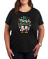 ფოტო #1 პროდუქტის Air Waves Trendy Plus Size Disney 100 Holiday Graphic T-shirt